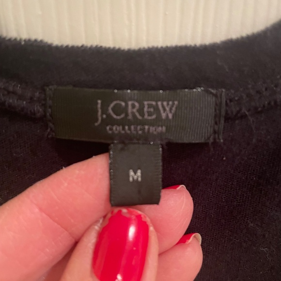 J Crew Collection black sequin front tank top medium - Picture 3 of 8